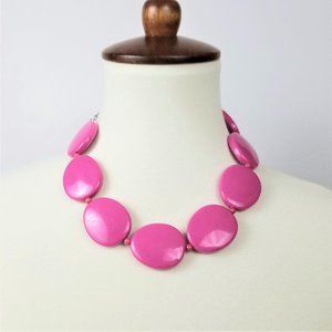 Hot Pink Large Orb Necklace